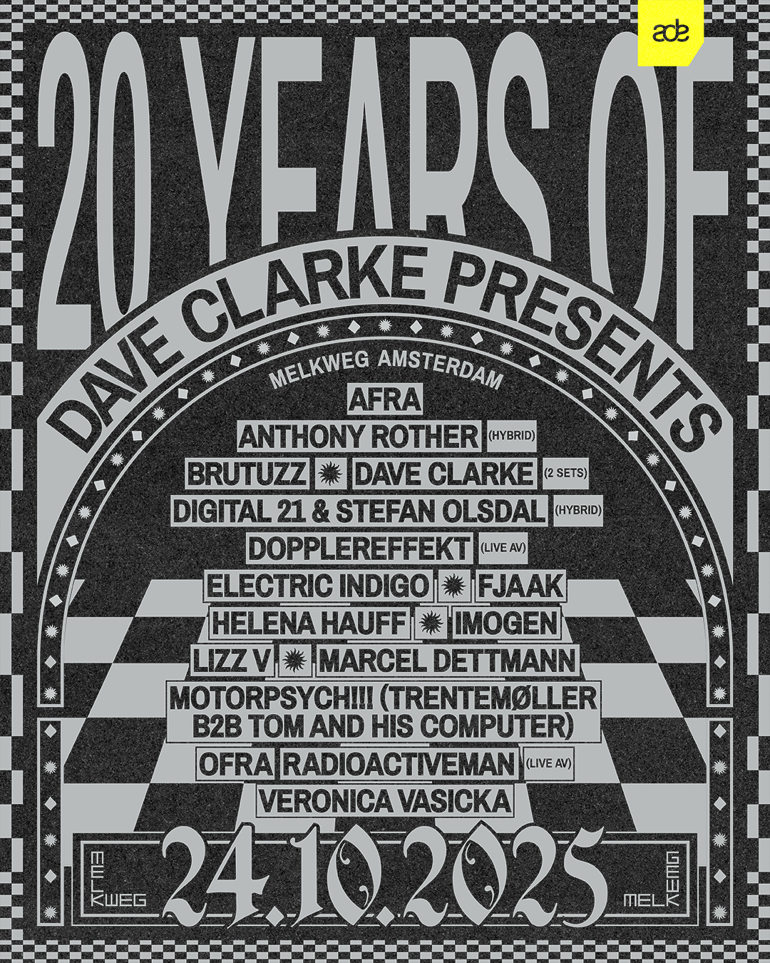 20 Years of Dave Clarke Presents: Marcel Dettmann / Helena Hauff